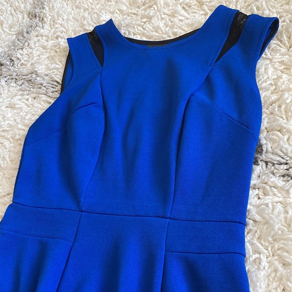 Mossimo Dress Blue Black Mesh Cut Out Size Small - Picture 8 of 13